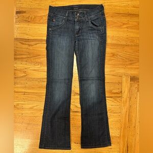 Hudson Jeans Dark Blue Straight Leg Women's Jeans
